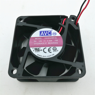 12V 0.30A 6025 原装 2线 DS06025R12U 6CM 电源静音散热风扇 AVC