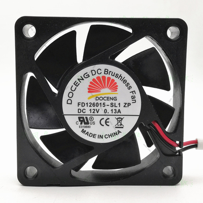 全新 DOCENG FD126015-SH1 ZP 6015 12V 6cm 0.13A 静音散热风扇