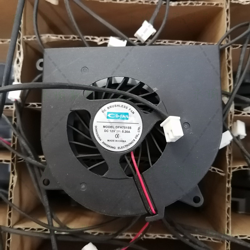 全新 CD-FAN DFH7515S 12V 0.20A 显卡 静音散热风扇 涡轮鼓风机