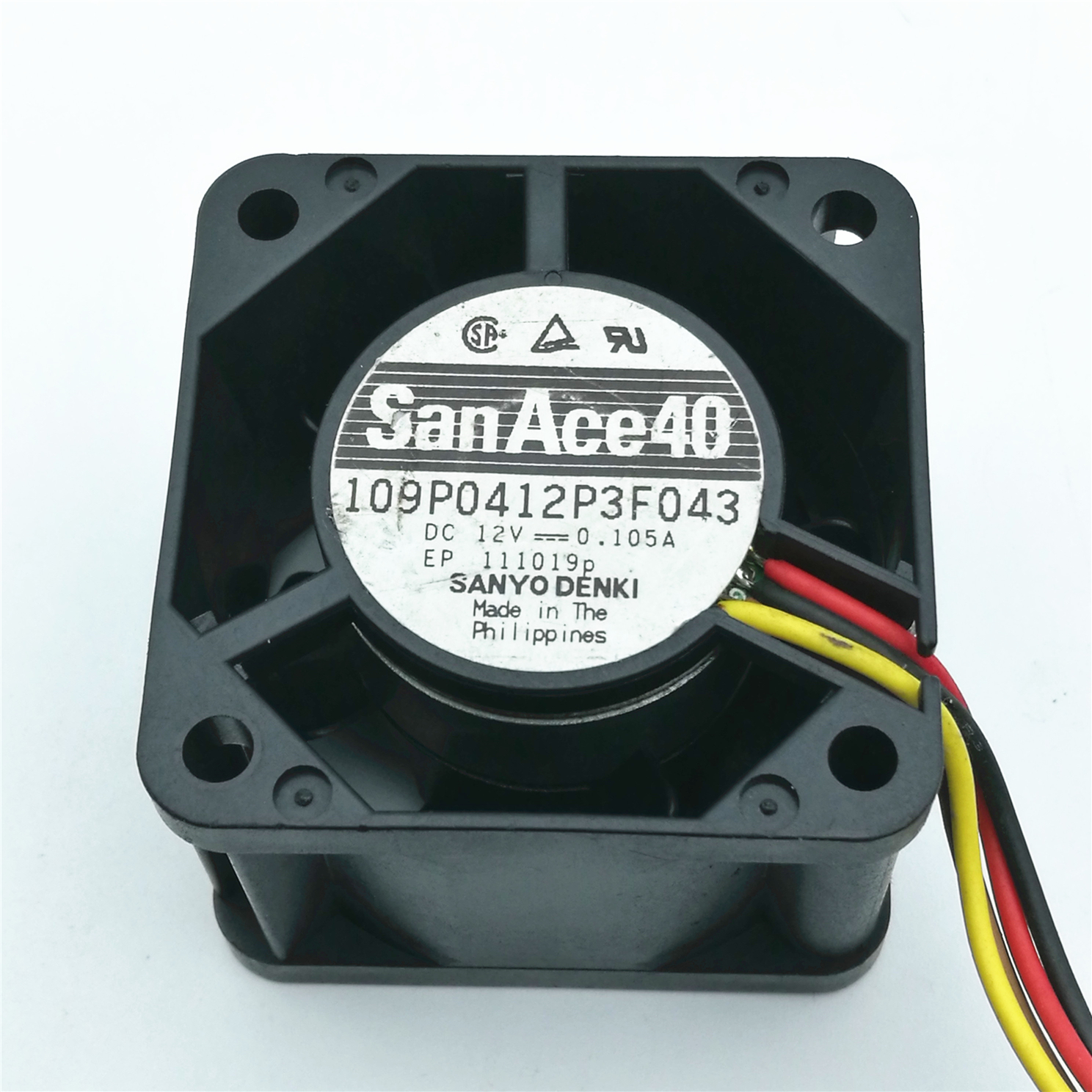 原装 三洋 109P0412P3F043 12V 0.105A 4028 4CM 服务器 散热风扇