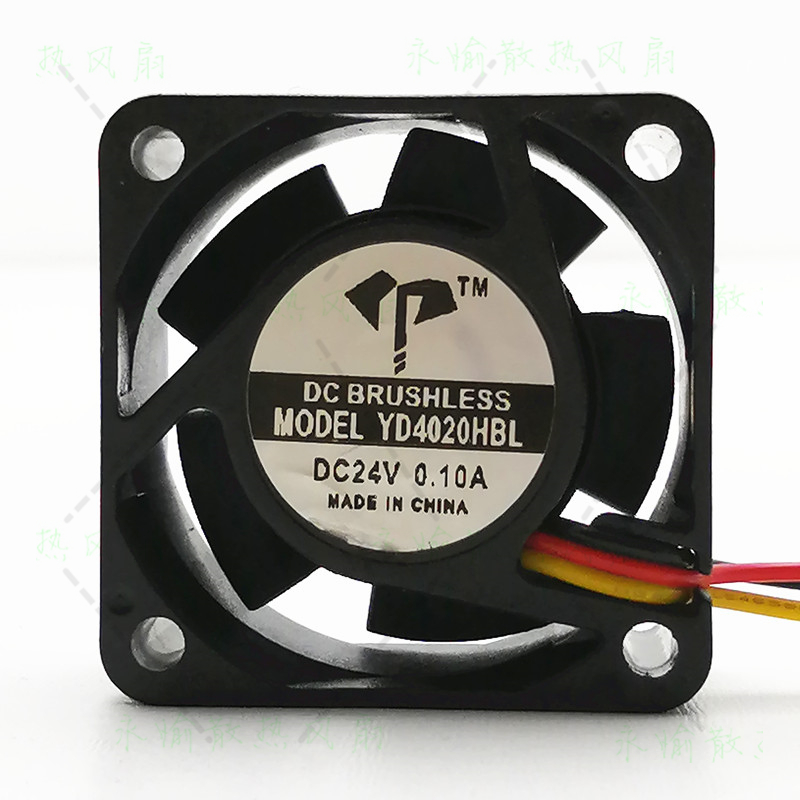 全新 YD4020HBL 4020 4CM 24V 0.1A 3线测速 变频器 散热风扇风机