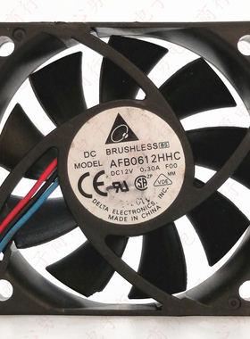 原装台达 AFB0612HHC 12V 0.3A 6015 6CM CPU散热风扇 60*60*15MM