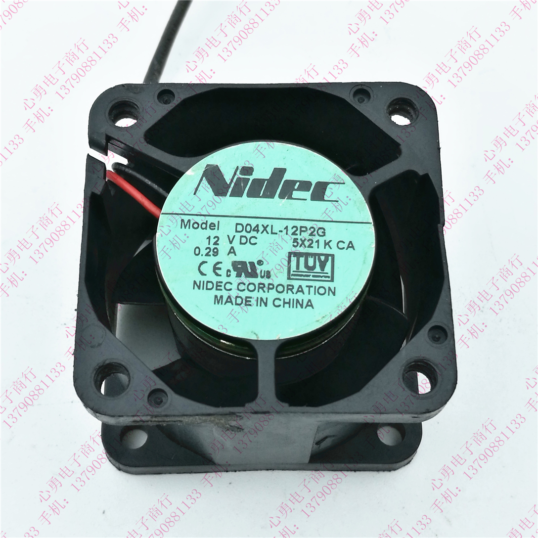 原装Nidec D04XL-12P2G 12V 0.29A 4028 4CM 2线滚珠散热设备风扇