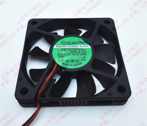 原装SUNON/建准超薄滚珠散热风扇 KD1206PFB1 DC12V 2.8W 6010