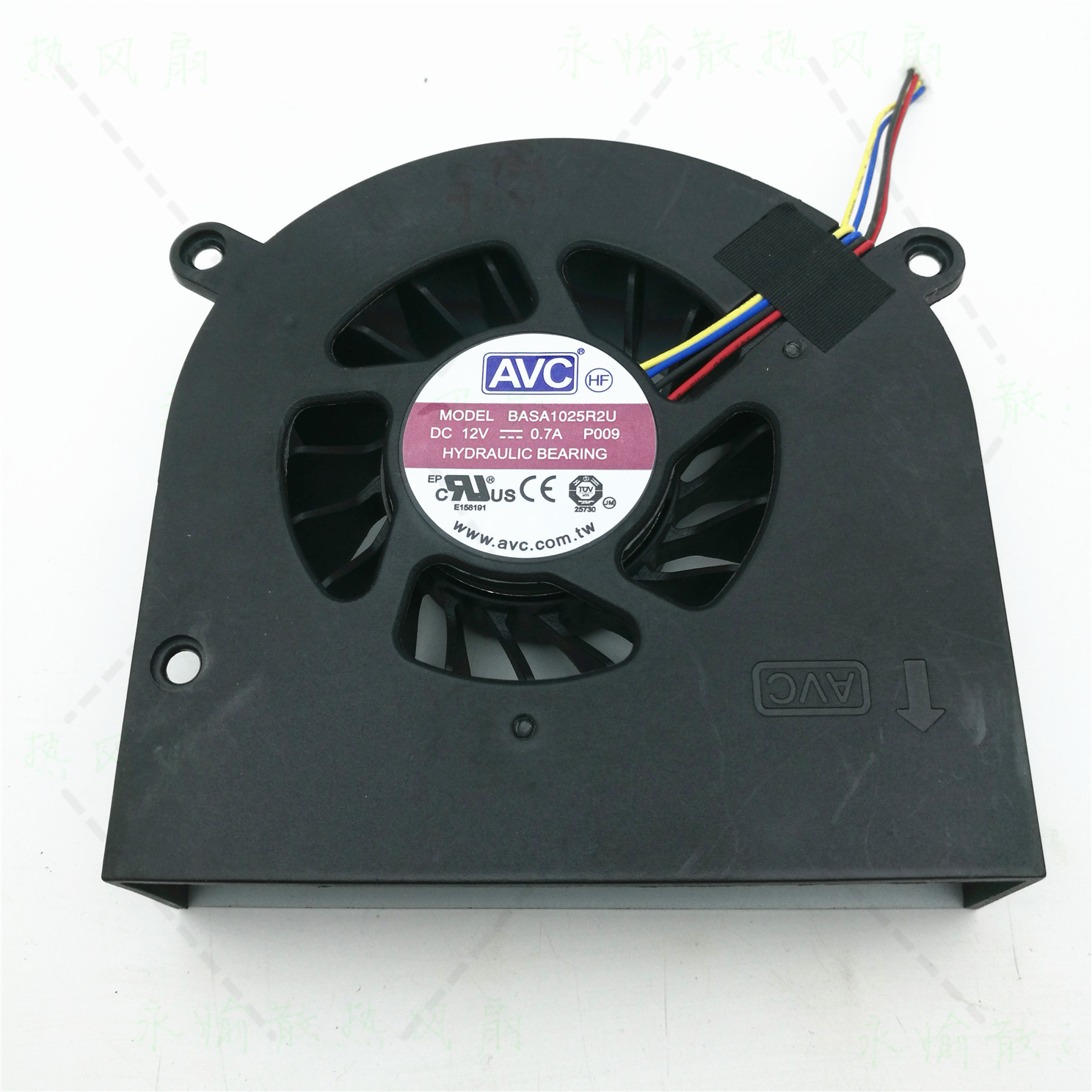原装 AVC BASA1025R2U P009 12V 0.70A 4线 大风量一体机散热风扇