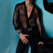 潮流薄款 宽松透气休闲上衣Men 透视长袖 2025夏季 衬衫 大码 Shirts