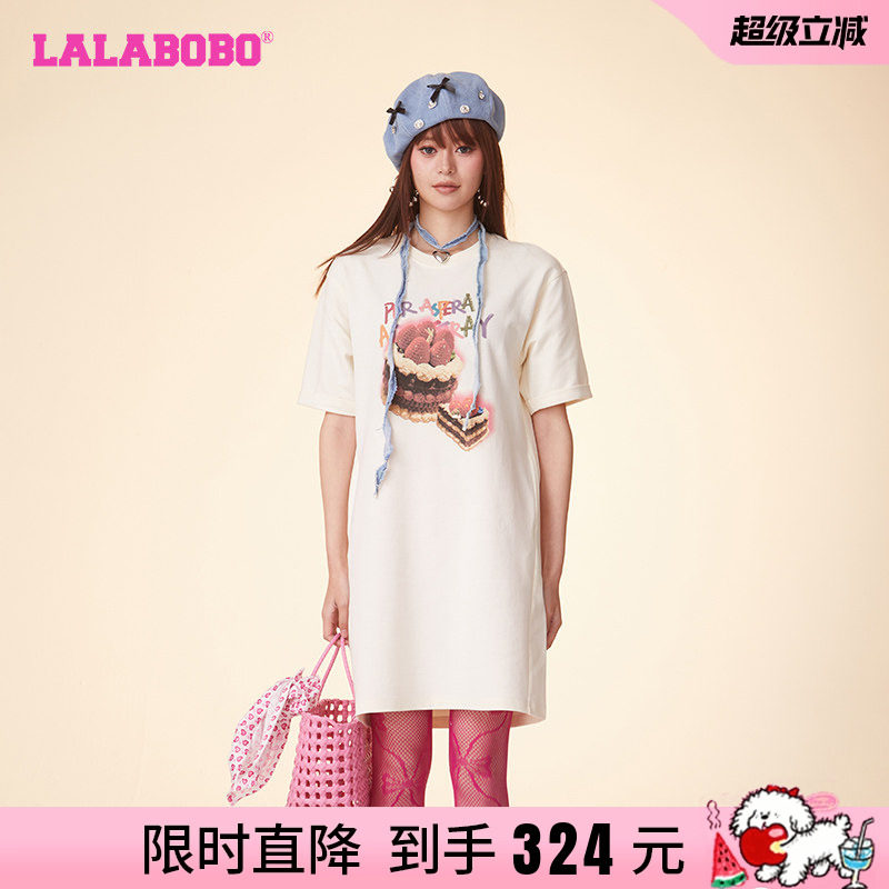 LALABOBO宽松休闲短袖