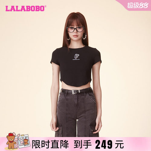 LALABOBO短袖T恤复古休闲