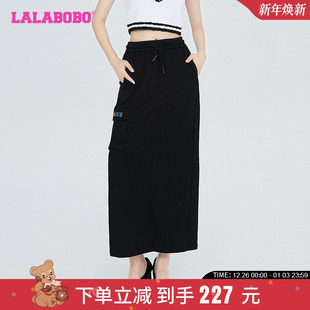 LBCC 女团亮片A型针织长半身裙 WXZQ26 可爱时尚 LALABOBO早秋新品