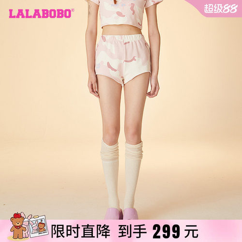 可爱时尚LALABOBOLALA休闲短裤