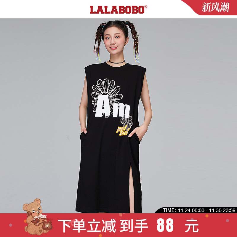 设计师潮牌新款原创印花连衣裙