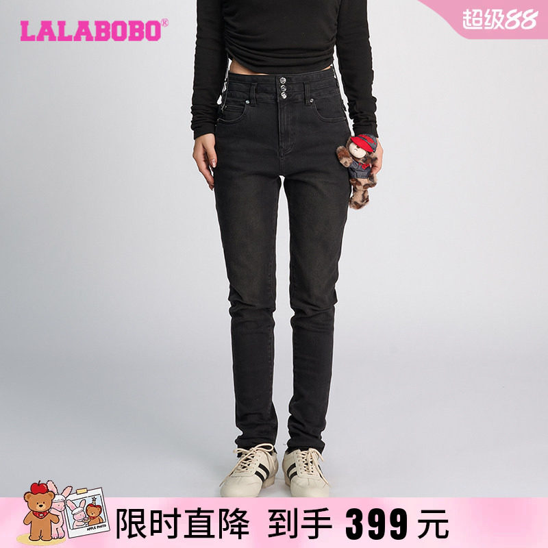 拉拉波波2024秋季牛仔裤