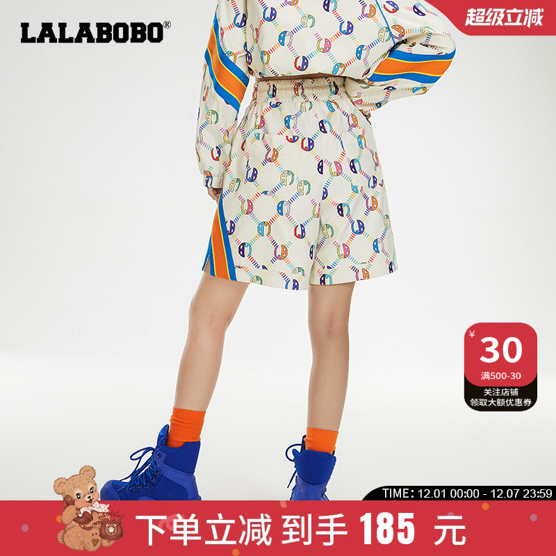 LALABOBO拉拉波波老花运动短裤