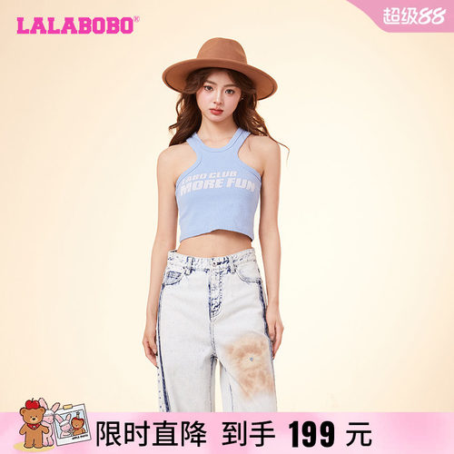 LALALALABOBO甜美辣妹风套头