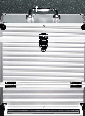 cd唱片收纳箱铝制硬壳可容纳40张12英寸黑胶唱片手提铝制物品箱