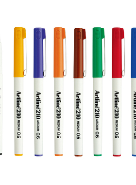 日本旗牌雅丽Artline速干记号笔0.6水性描边勾线笔0.4EK-210 200