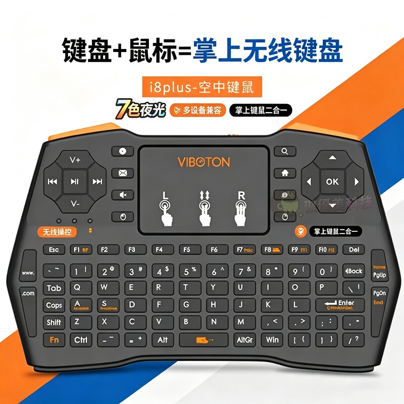 迷你7色背光2.4G键鼠套装图片
