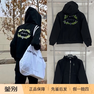 现货BURBERRY/博柏利女款外套帽衫卫衣巴宝莉植物刺绣标加绒加厚