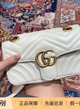 GUCCI马蒙迷你22cm链条斜挎包
