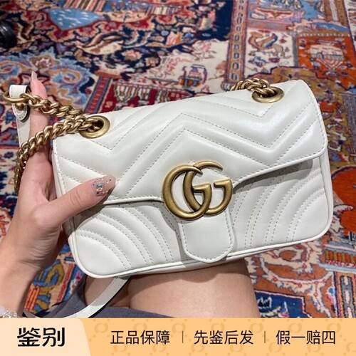 GUCCI马蒙迷你22cm链条斜挎包