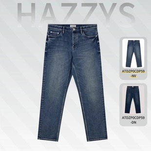 新款 长裤 男士 复古时尚 潮ATDZP0CDP59 牛仔裤 Hazzys哈吉斯2025冬季