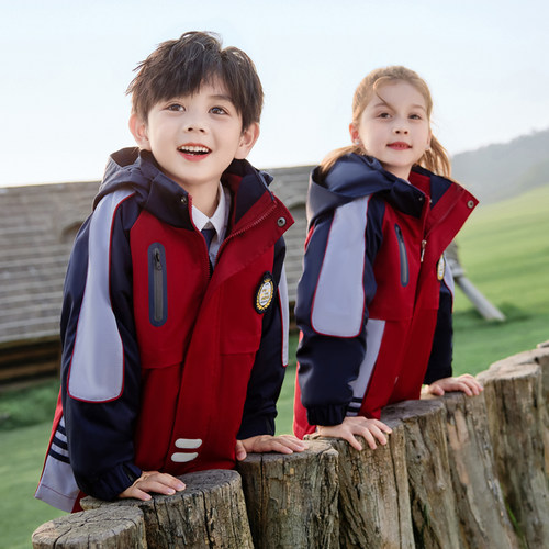 秋冬季加绒加厚儿童班服团购价优