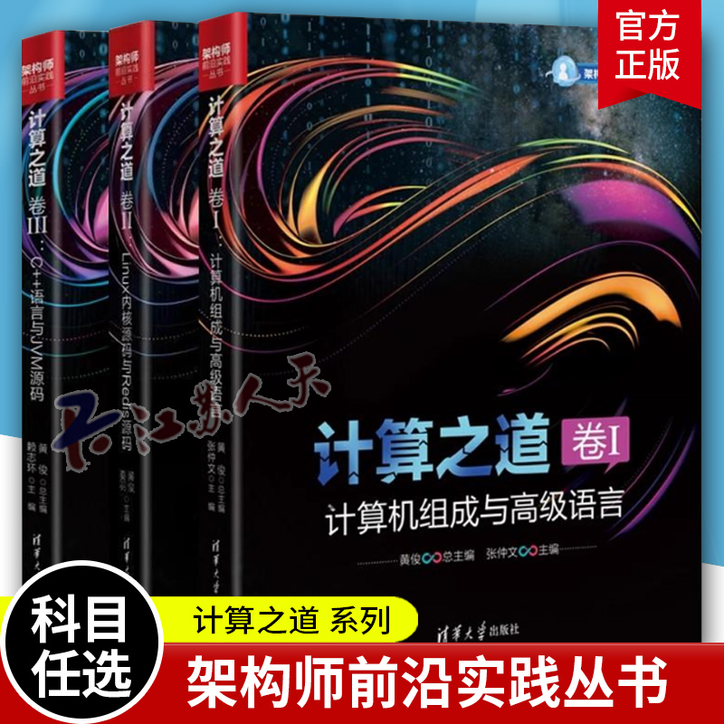 架构师前沿实践丛书3册任选 计算之道 卷I 计算机组成与高级语言+卷II C++语言与JVM源码+卷III Linux内核源码与Redis源码书籍正版