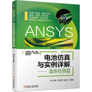 ANSYS电池与实例详解 分析应用软件燃工业技术书籍 流体传热篇井文明供刚进入新能源行业从事电池设计锂离子电池有限元