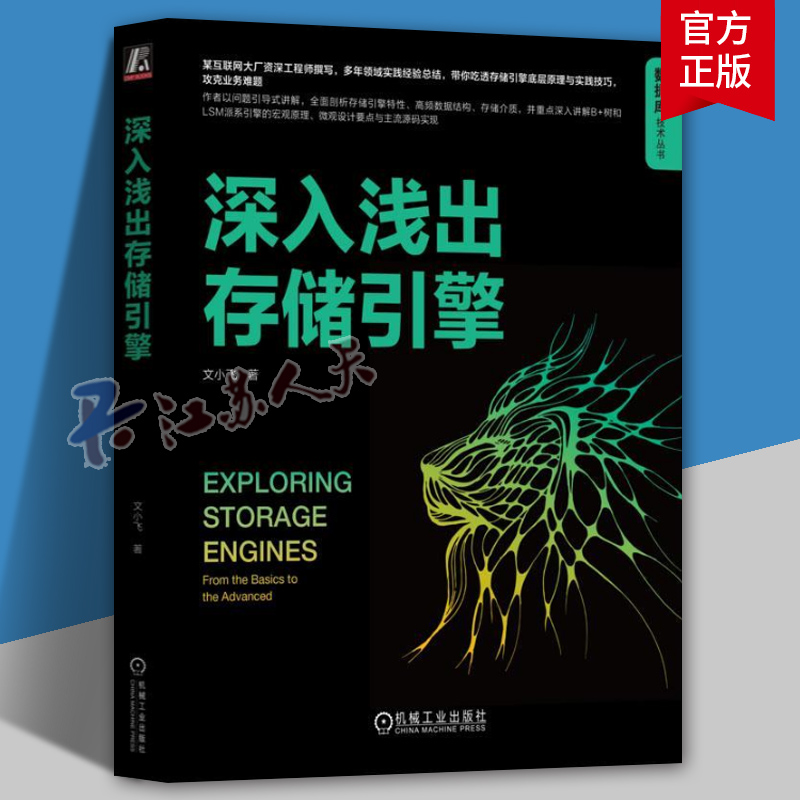 正版 深入浅出存储引擎 文小飞 存储引擎 数据库 高性能存储 存储原理 存储系统 存储架构 机械工业出版社
