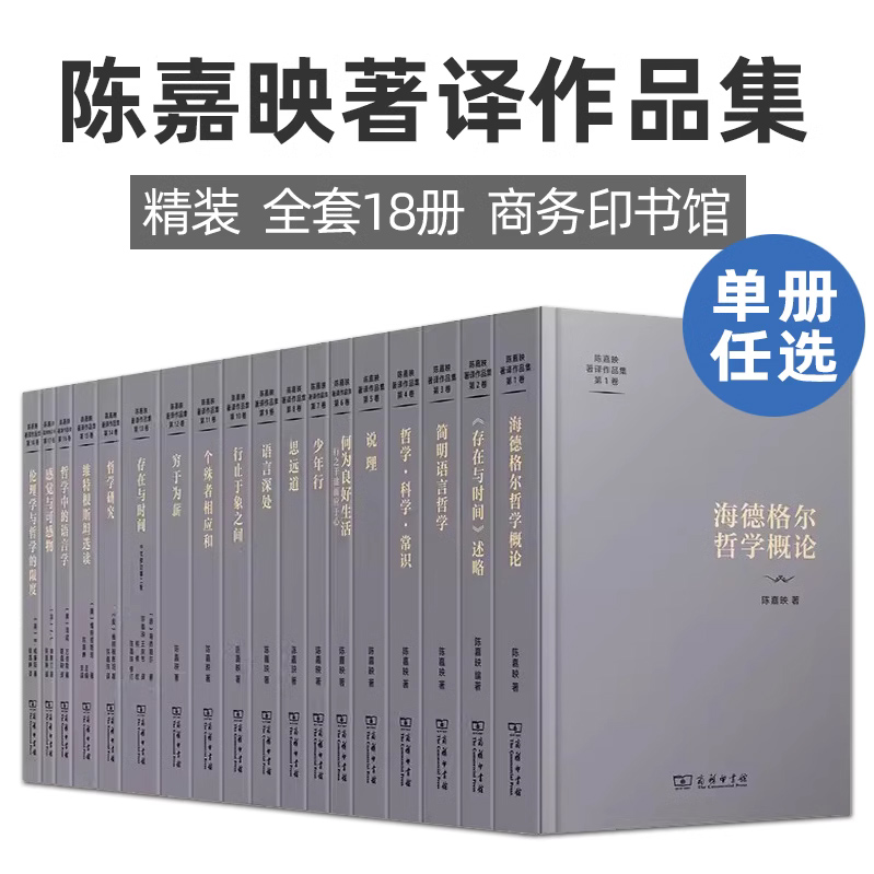 陈嘉映著译作品集系列套装18册思远道哲学研究行止于象之间海德格尔哲学概论存在与时间等商务印书馆 正版