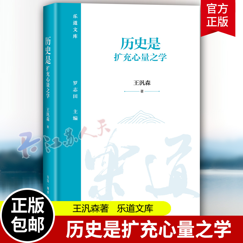 历史是扩充心量之学 王汎森 乐道文库 王汎森院士讲“历史与人生” 生活·读书·新知三联书店 正版新书 江苏畅销书