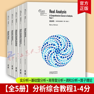 5册 分析综合教程1-4分 实分析+基础复分析+高等复分析+调和分析+算子理论 高等教育出版社 书籍正版
