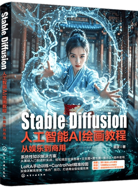 Stable Diffusion人工智能AI绘画教程:从娱乐到商用雷波9787122453303 化学工业出版社 计算机与网络书籍