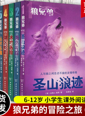 狼兄弟系列套装6册 儿童奇幻冒险小说 圣山狼迹海岛寻踪冰地遇险湖区蛇影魔穴大战 冒险之旅6-8-10-12岁小学生课外阅读书