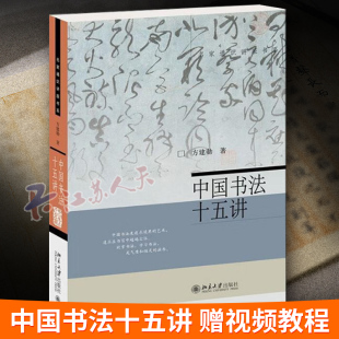 15堂课视频课程 法初学者入门字帖书籍 古代碑帖临习视频 北大书法公开课完整版 赠书签 方建勋 名家通识讲座书系 中国书法十五讲