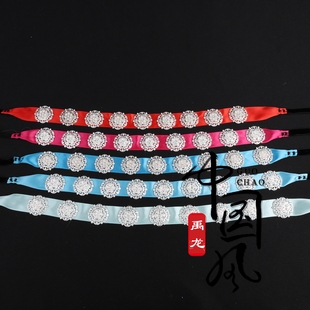 京剧越剧戏曲旦角花旦化妆头饰头面青衣花旦演出表演水钻泡条新款