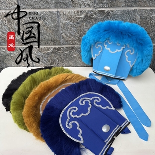 戏曲豫剧京剧演出老生巾贫生巾家员外帽许仙帽子软帽子精品鸭尾巾