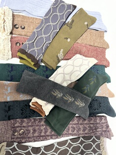 皆川明｜秋冬bi入日本小众高端花卉及膝高筒女袜森系复古绝美推荐