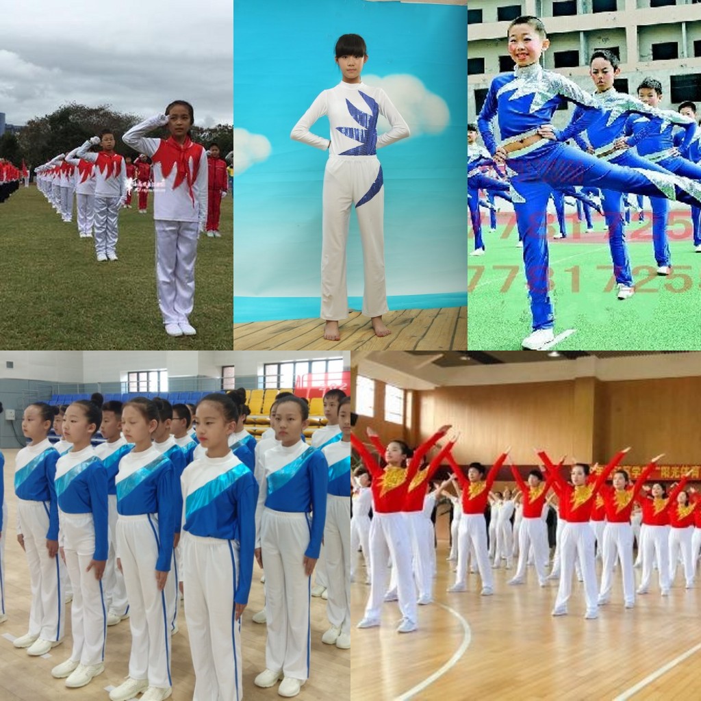 儿童广播体操比赛服装小学生健美操运动会演出服广场舞演出舞蹈服