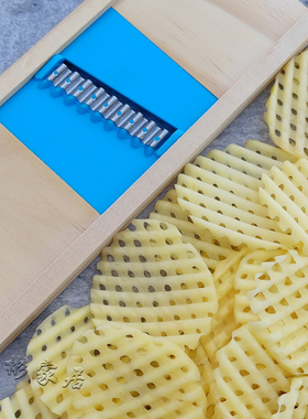 薯格切片器土豆网格擦网花薯格擦子波纹切花刀神器擦片器狼牙土豆