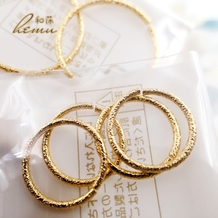 日本贵和kiwa 星光感磨砂面闪烁感开口连接圆环挂圈diy饰品配件