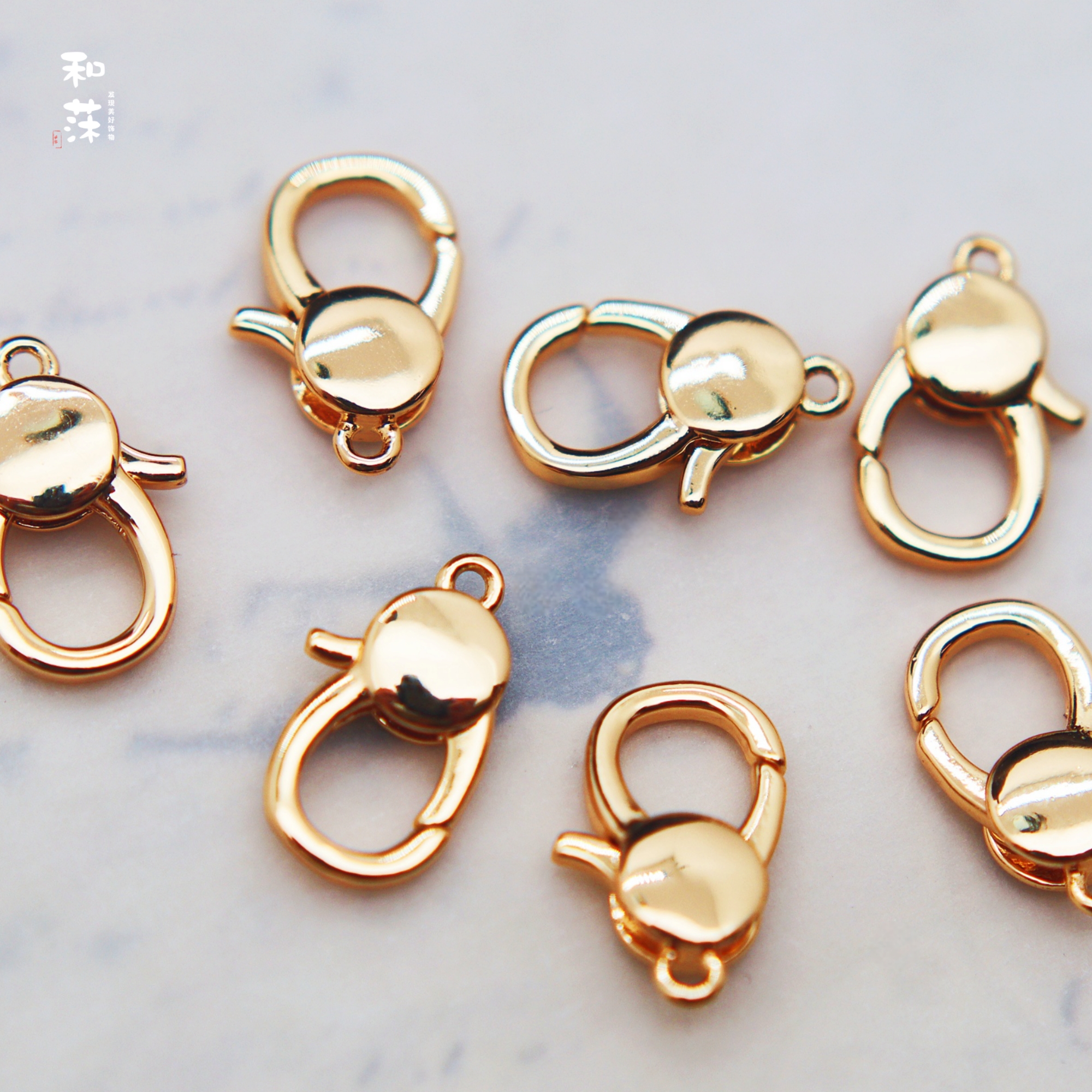 铜龙虾扣弹簧锁扣大开口diy挂件