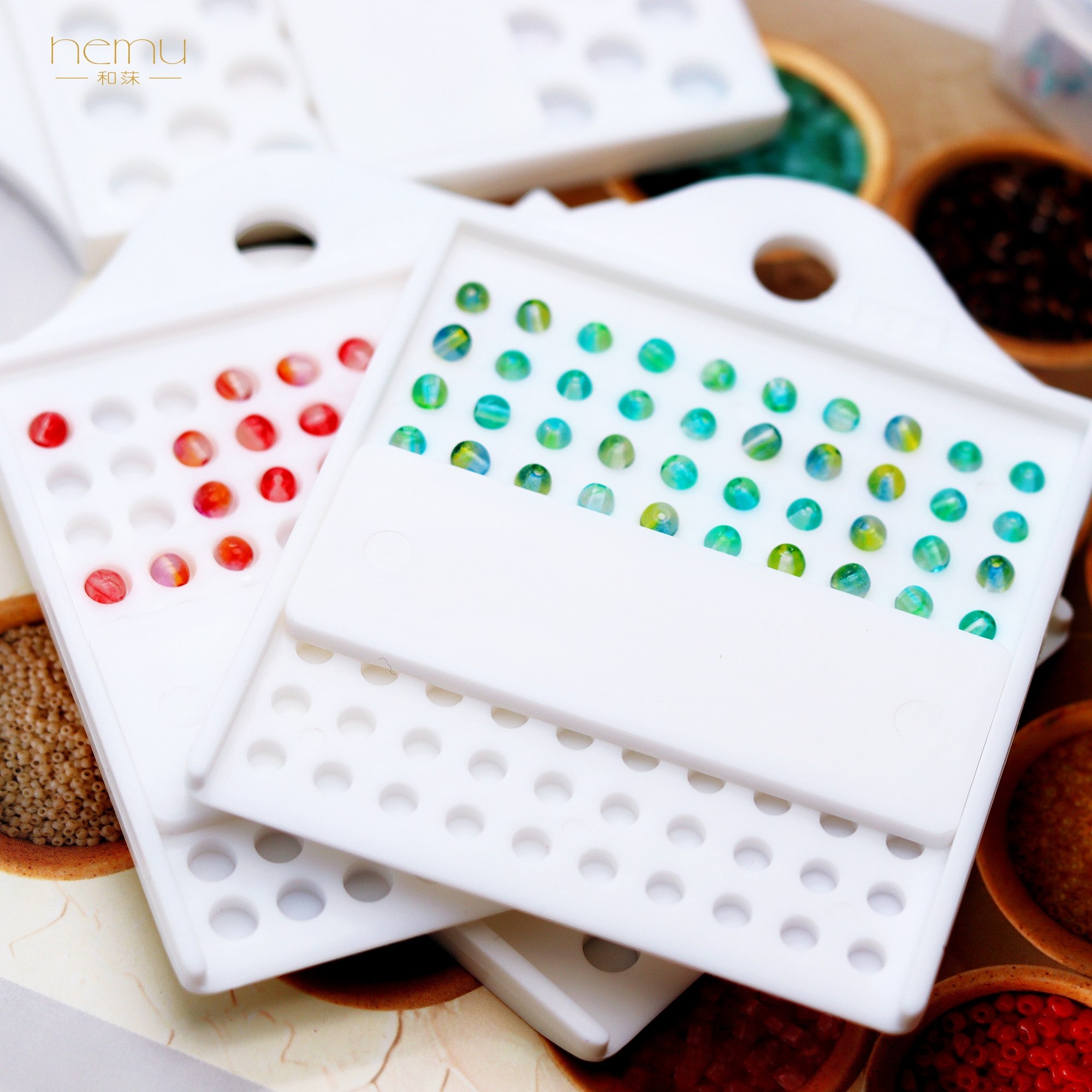 圆珠数珠板分珠点数串珠辅助工具