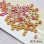 日本TOHO 3mm扁米珠DEMI半厚薄珠PF强化耐磨保色diy珠绣饰品配件