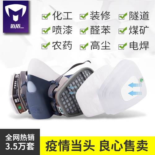 迈盾喷漆工业呼吸罩kn95防毒面具