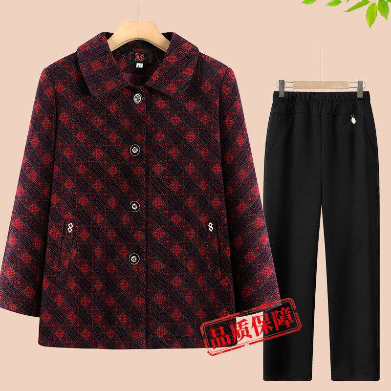 新款中老年人女装春装外套奶奶上衣薄款607080老太太春秋季衣服