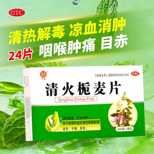 双泉 清火栀麦片 24片/盒