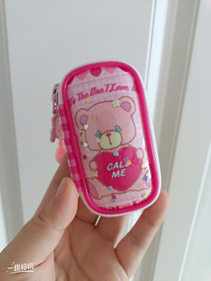 手作包包可爱小熊收纳包口红包可用做包挂日本名古屋布料制作