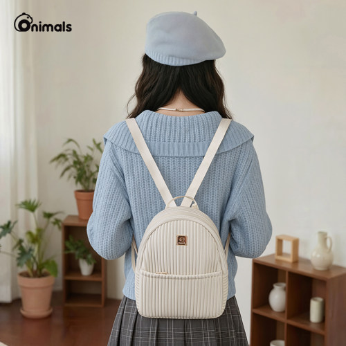 onimals双肩包女轻便旅游小背包