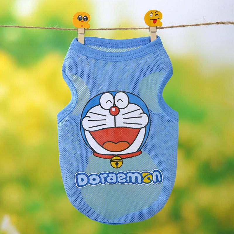 可牵引夏天薄款狗狗衣服网眼透气背心宠物衣服比熊泰迪小型犬衣服